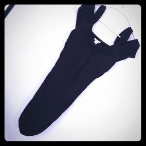 Black fitted dress